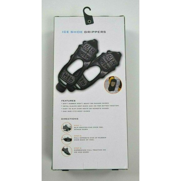 TRAVEL GEAR Ice Shoe Grippers BRAND NEW IN BOX‎ One Size Fits Most BLACK - Picture 3 of 4